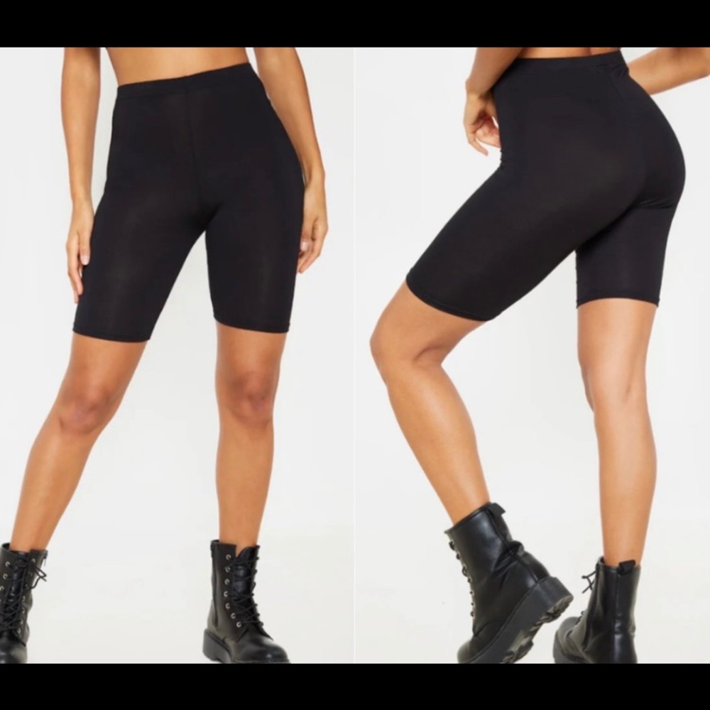 3 For $20 NWT PRETTYLITTLETHING Black Basic Jersey Cycle Shorts